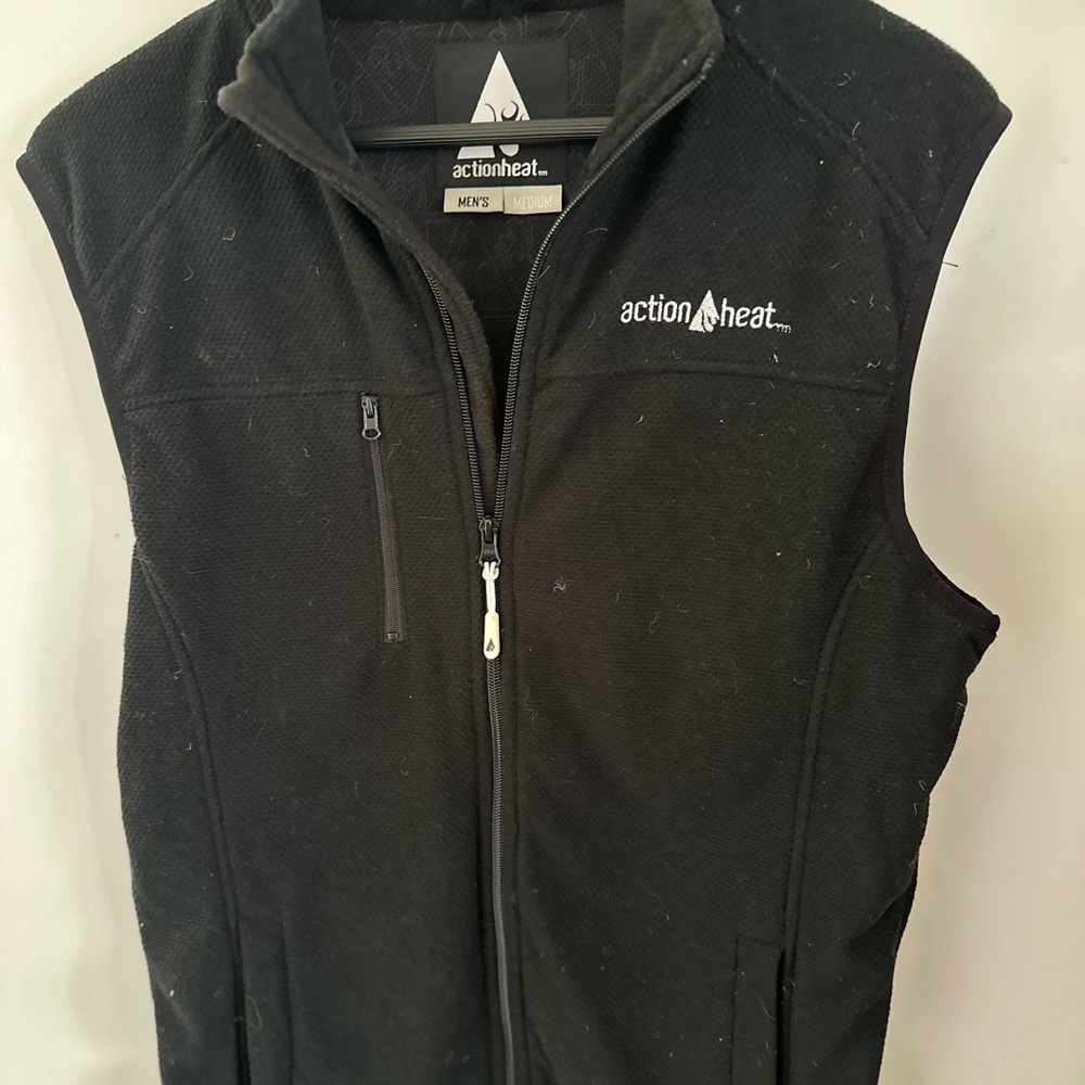Men's Black Heated Vest